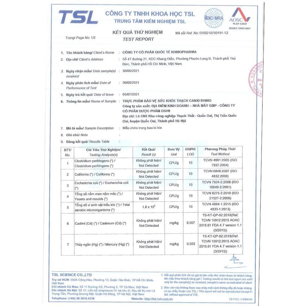 Thạch tăng chiều cao canxi RHino, giúp trẻ ăn ngon miệng, bổ sung canxi, omega , tăng chiều cao cho bé