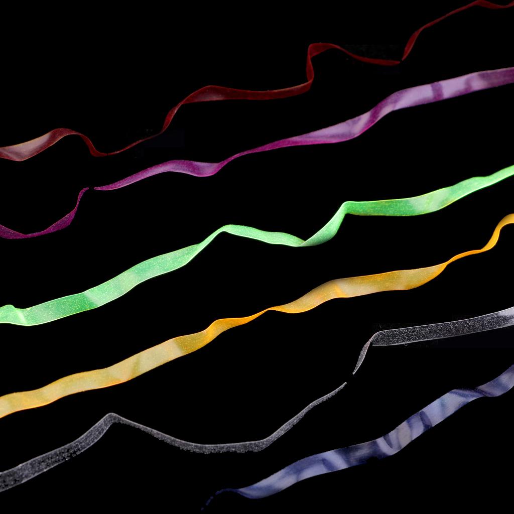 6 Màu 3 Mm Rộng Thun Scud Lưng/Nymph Căng Da Đồ Bay Chất Liệu