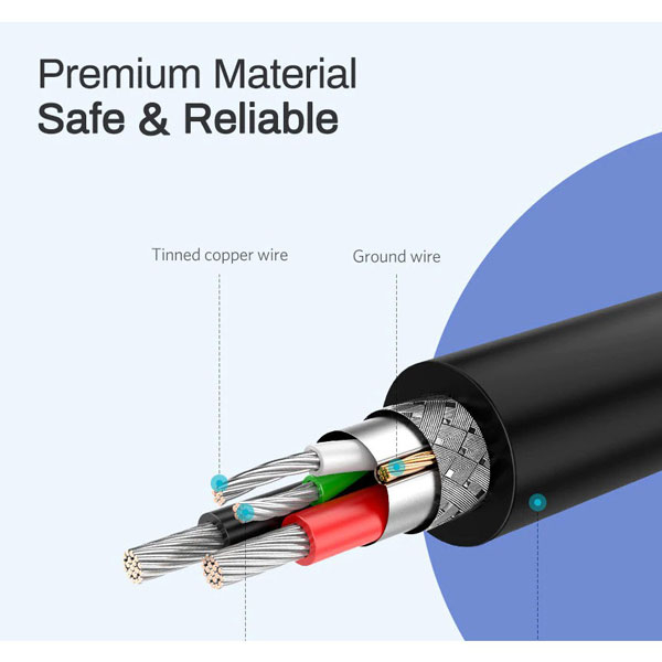 Cáp USB 2.0 sang Micro USB Ugreen dài 1m 60136- Hàng chính hãng