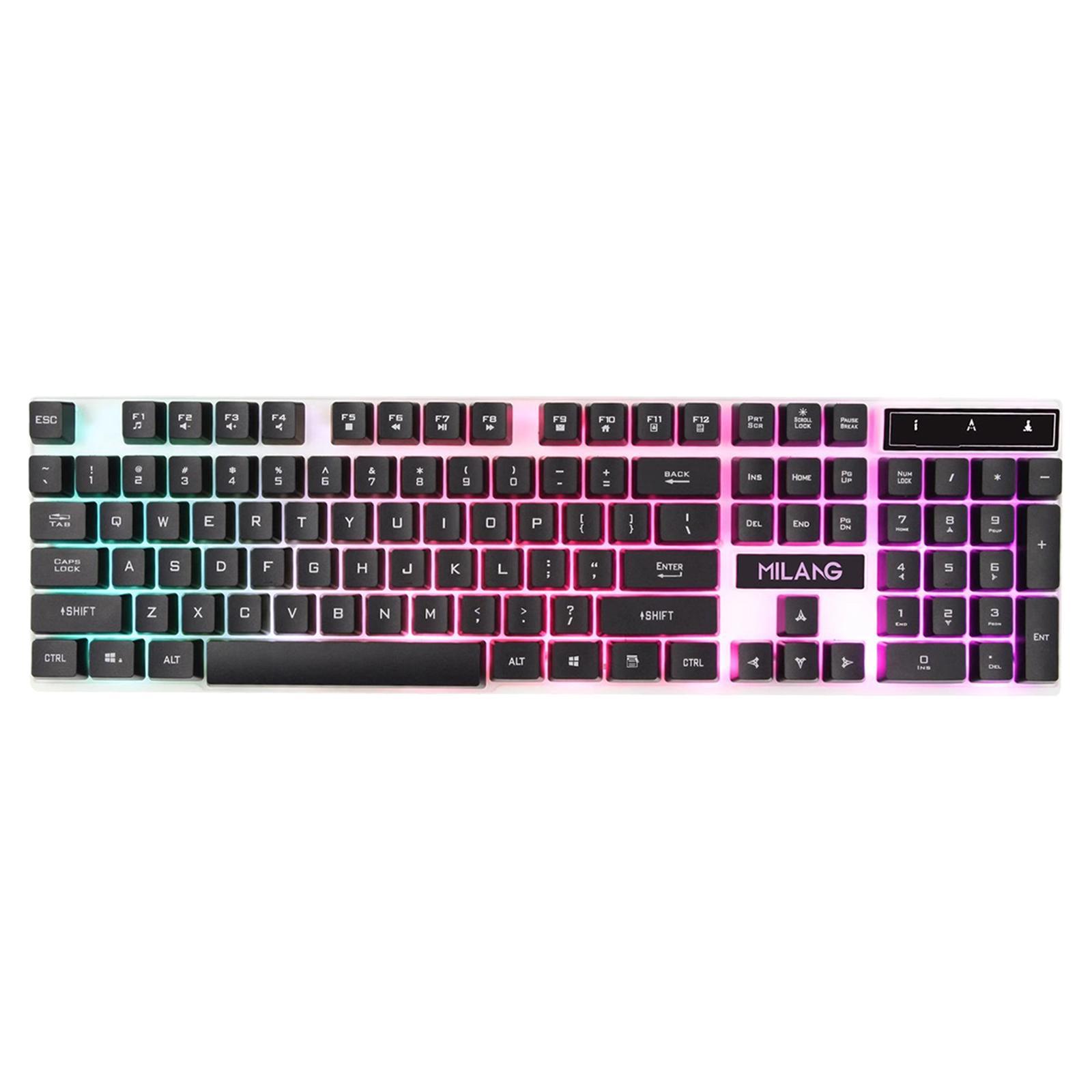 RGB Backlit Mechanical Gaming Keyboard 104 Keys USB