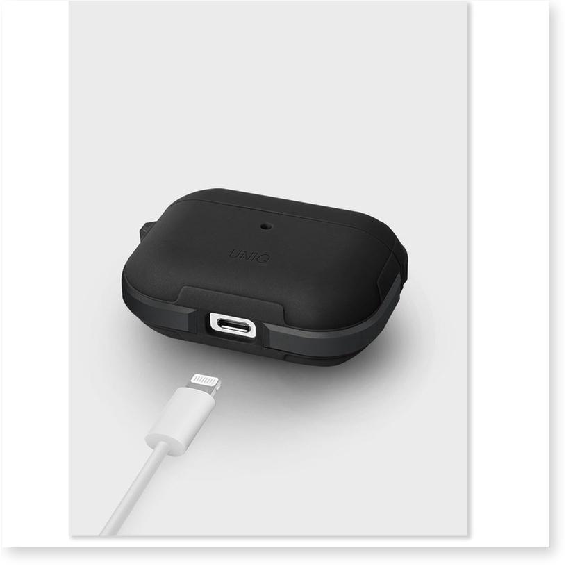 Ốp Dành Cho AIRPODS PRO UNIQ Valencia Antimicrobial Màu sắc sang trọng, móc treo tiện lợi - Hàng Chính Hãng