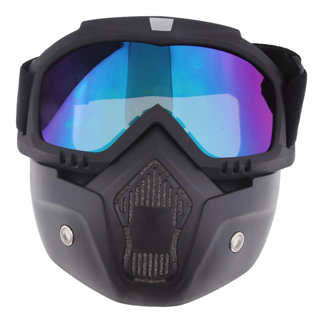 Motorcycle  Riding Detachable Modular Face  Goggles Eyewear