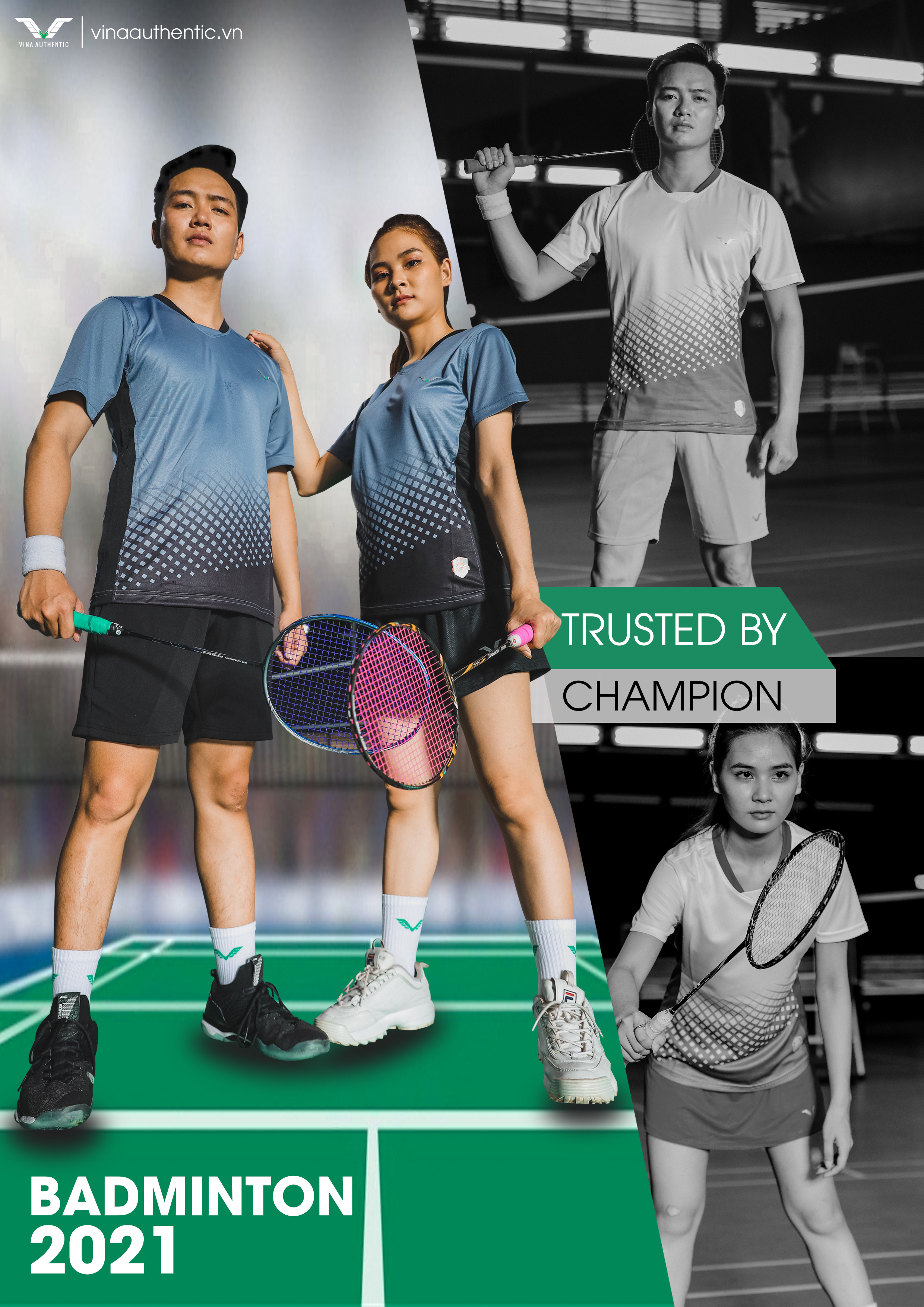 Áo cầu lông badminton nam AVT03, thoáng mát, thấm hút mồ hôi tốt, hợp thời trang