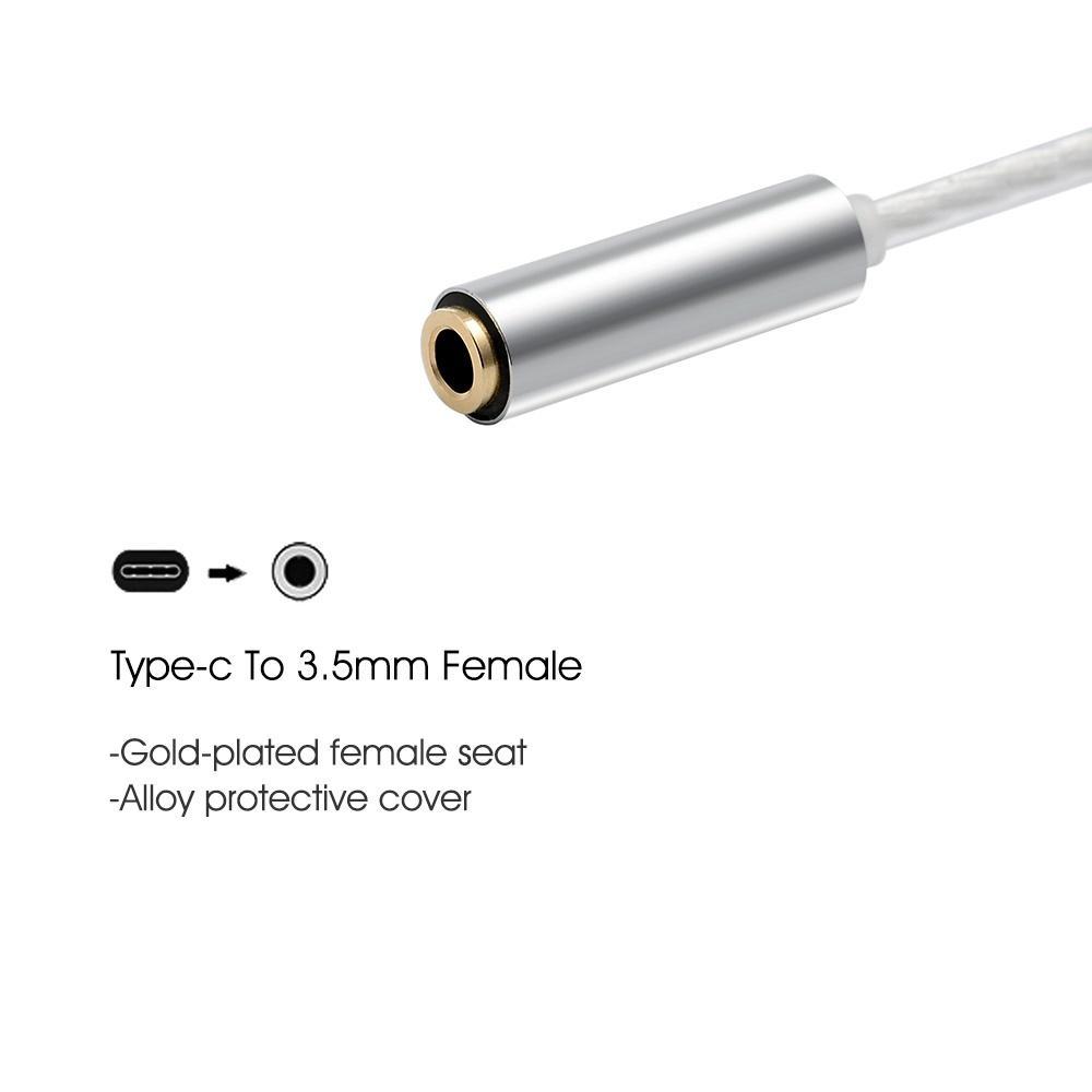 Dây Cáp Âm Thanh HiFi KT4099 Chuyển Từ Cổng Type-C Sang Cổng 3.5mm