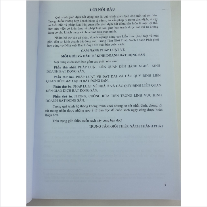 Sách Cẩm Nang Pháp Luật Về Môi Giới Và Đầu Tư Kinh Doanh Bất Động Sản - V1675T