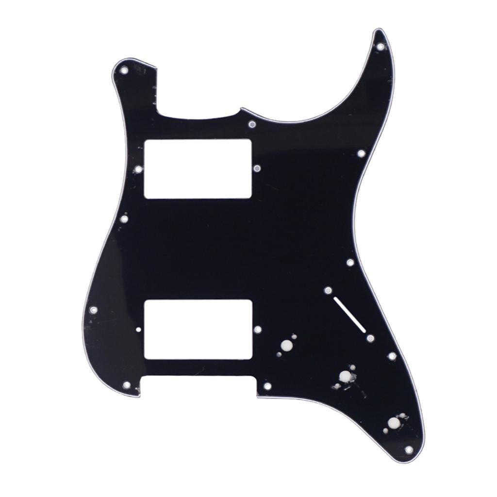 11 Hole Guitar Pick Guard Scratch Plate DIY Replacements Parts Black