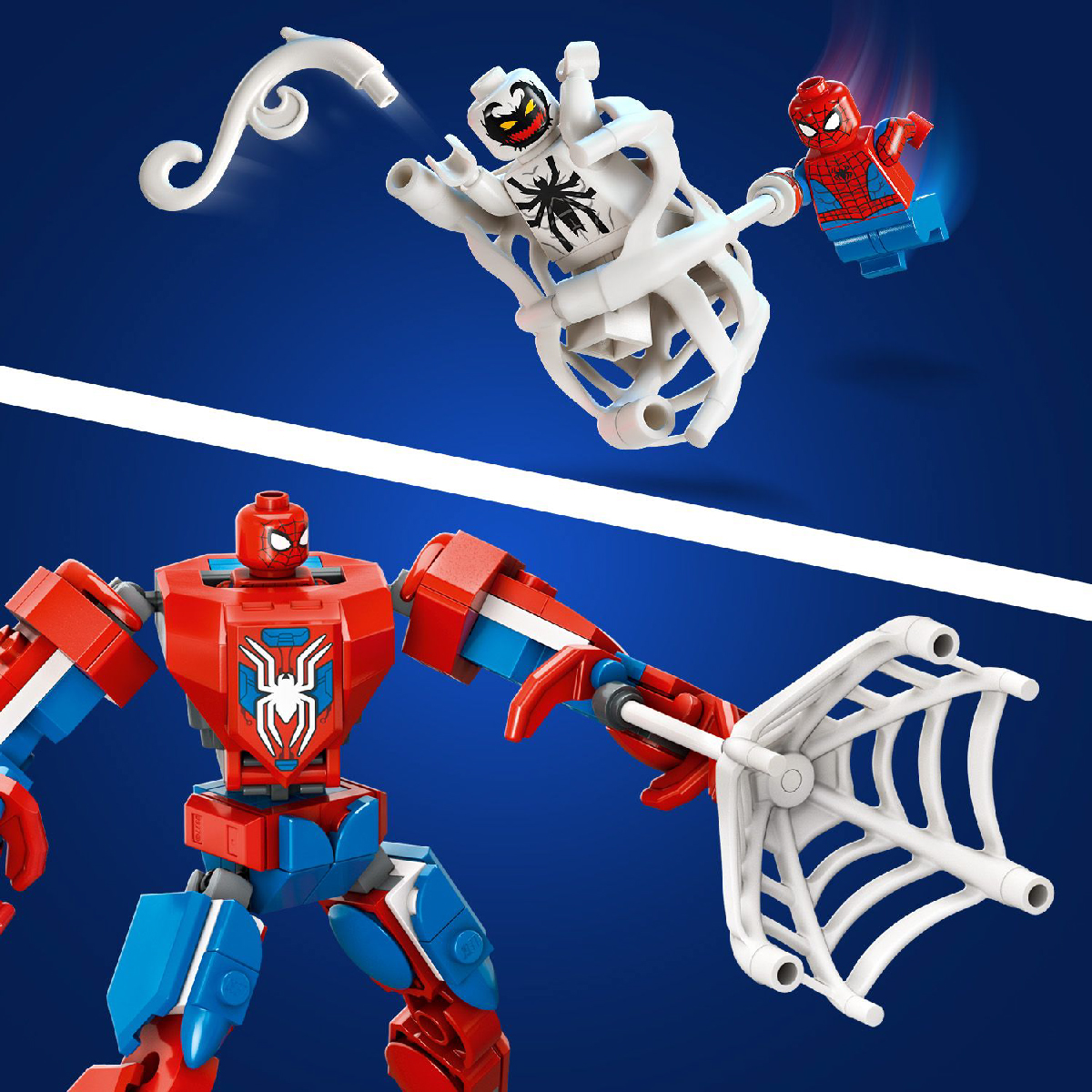 LEGO SUPERHEROES 76308 Đồ Chơi Lắp Ráp Robot Người Nhện Đại Chiến Antin-Venom (107 chi tiết)