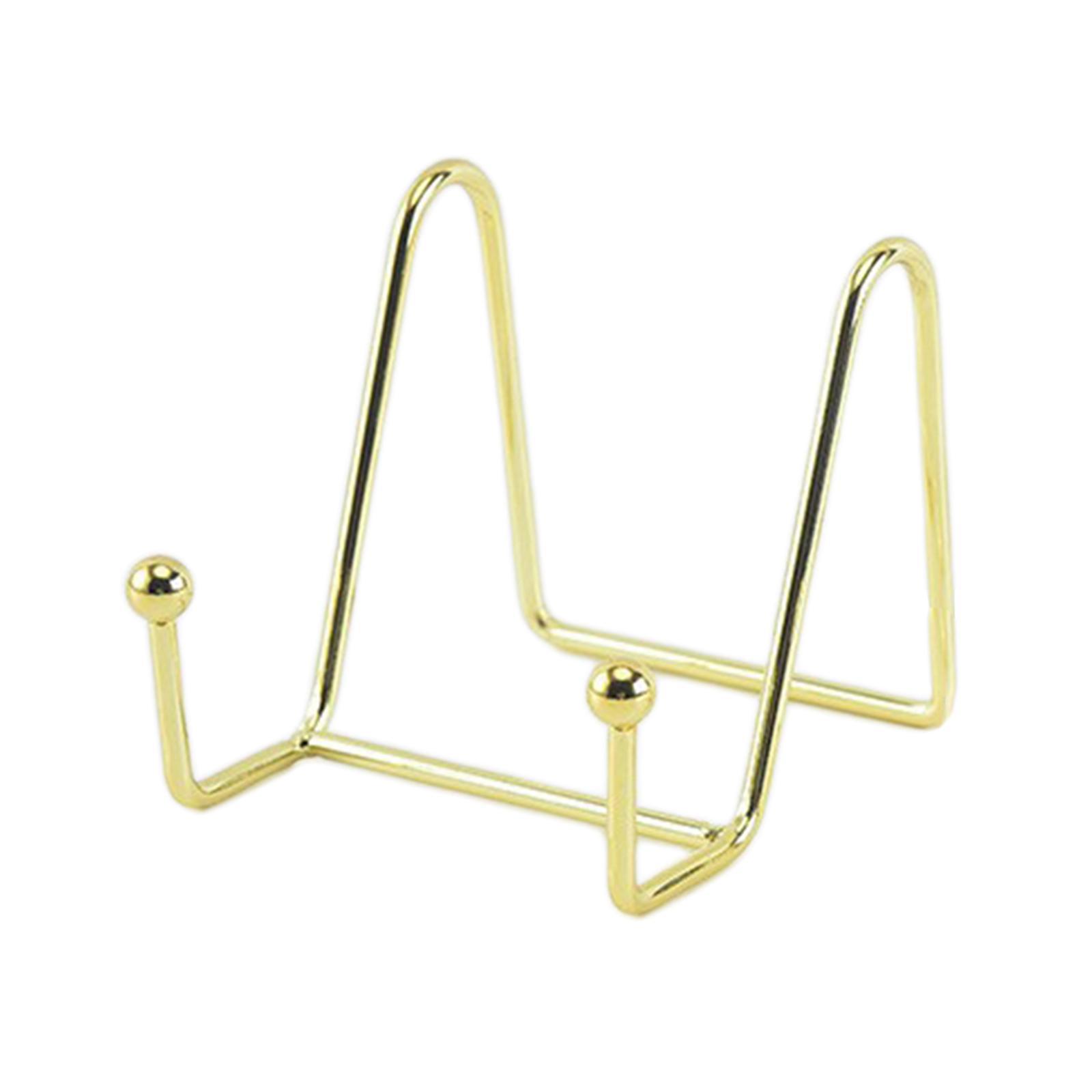 Metal Display Stands Brackets Decoration Storage Rack Book Shelf Plate Holder Table Art for Pictures Magazine Living Room Office Party