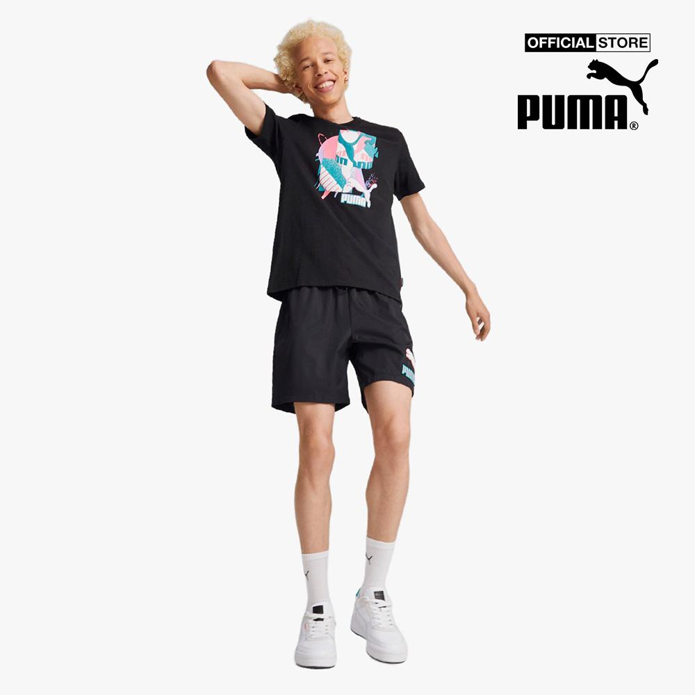 PUMA - Áo thun nam tay ngắn cổ tròn Fandom Graphic 536108