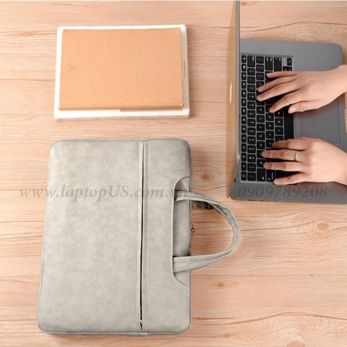 Túi Cặp dành cho Laptop Macbook Da PU Chống Thấm Chống Sốc