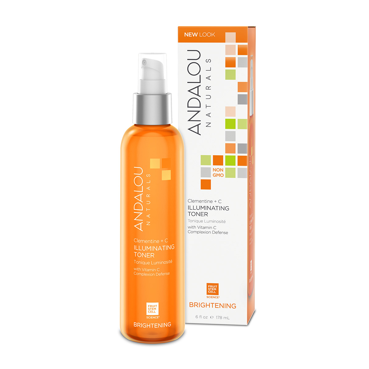 Nước Cân Bằng Làm Sáng Da Andalou Naturals Clementine + C Illuminating Toner 178ml