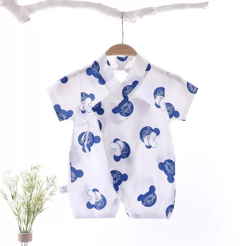 Bộ body cotton cho bé hoạ tiết chuột Mickey