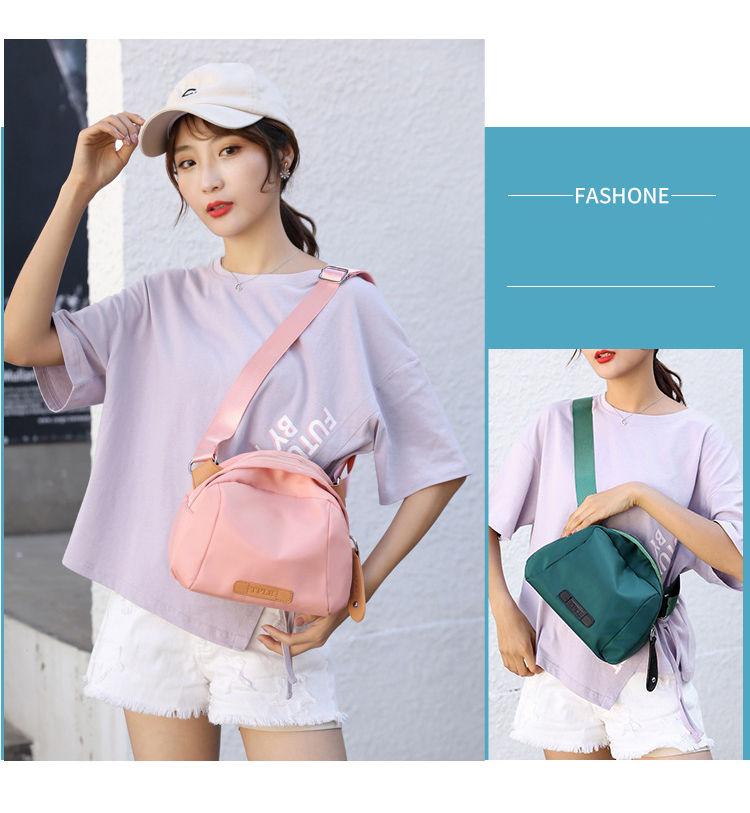 Nylon Nữ Đeo Vai Màu Chéo, Túi Chống Nước Nữ Đeo Chéo Túi Tote Thời Trang Túi Xách Cho Bé Gái Ví Cầm Tay