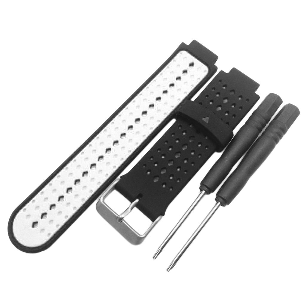 Replacement Silicone Bands With 2PCS Pin Removal Tools For Garmin Forerunner 220/230/235/620/630