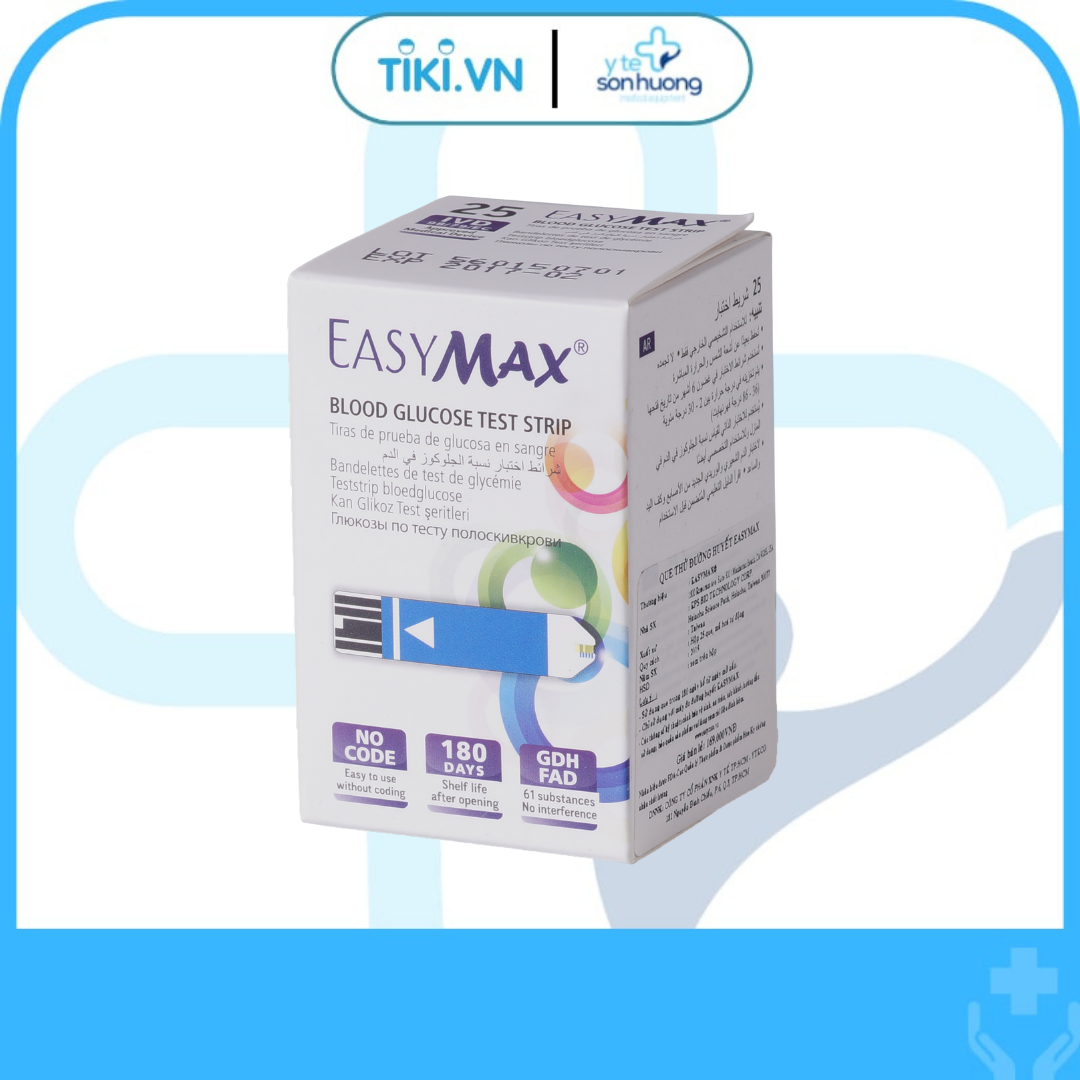 Que thử đường huyết Easy Max (hộp 25)