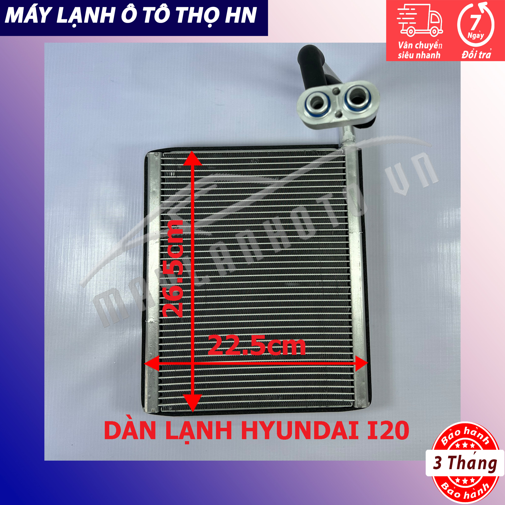 Dàn (giàn) lạnh Hyundai I20 2008 2009 2010 2011 2012 2013 2014 2015 hàng xịn Hàn Quốc 08 09 10 11 12 13 14 15