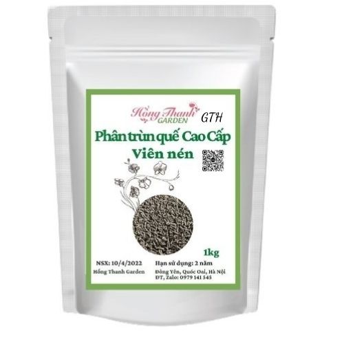 PHÂN TRÙN QUẾ DẠNG VIÊN NÉN CAO CẤP GTH CHUYÊN DÙNG CHO LAN VÀ HOA KIỂNG TRỒNG CHẬU - BỔ SUNG BỘT TINH GIUN VÀ HỆ VI SINH CÓ LỢI CHO ĐẤT