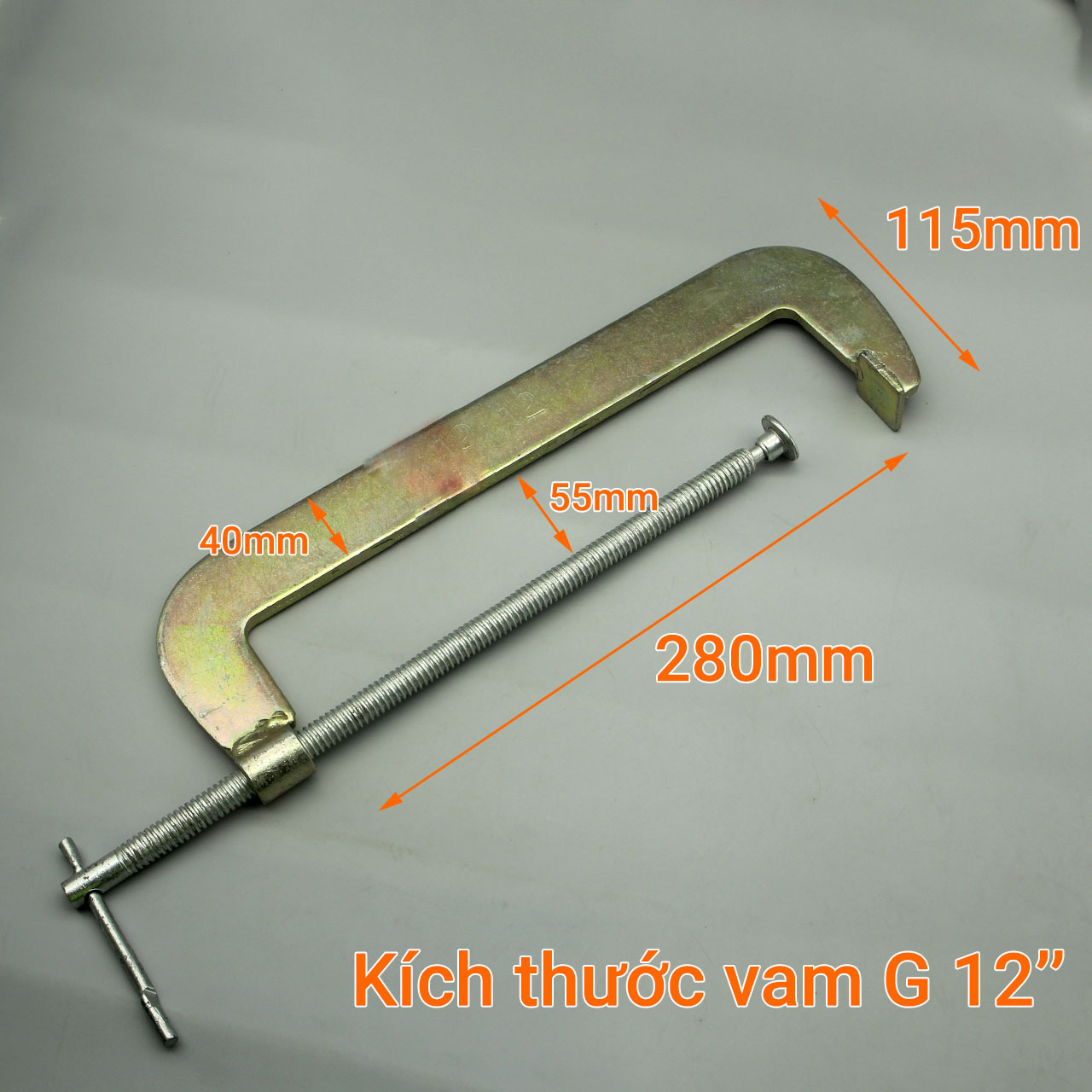 Vam chữ G cỡ 12"