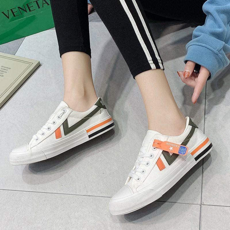 Giày nữ giá rẻ, Giày thể thao nữ CVS, Sneakers Canvas Flat Shoes (A15)