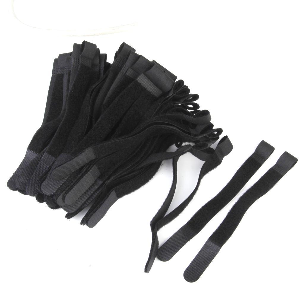 80Pcs Nylon Organizers, Reusable And Adjustable Cable Cord Ties Perfect for Fastening Wires & Organizing Cords | Black