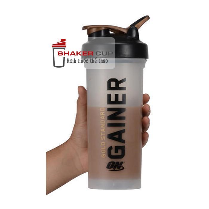 Bình lắc tập gym bình nước thể thao Shake bottle ON Gold Standard chính hãng 1 lít