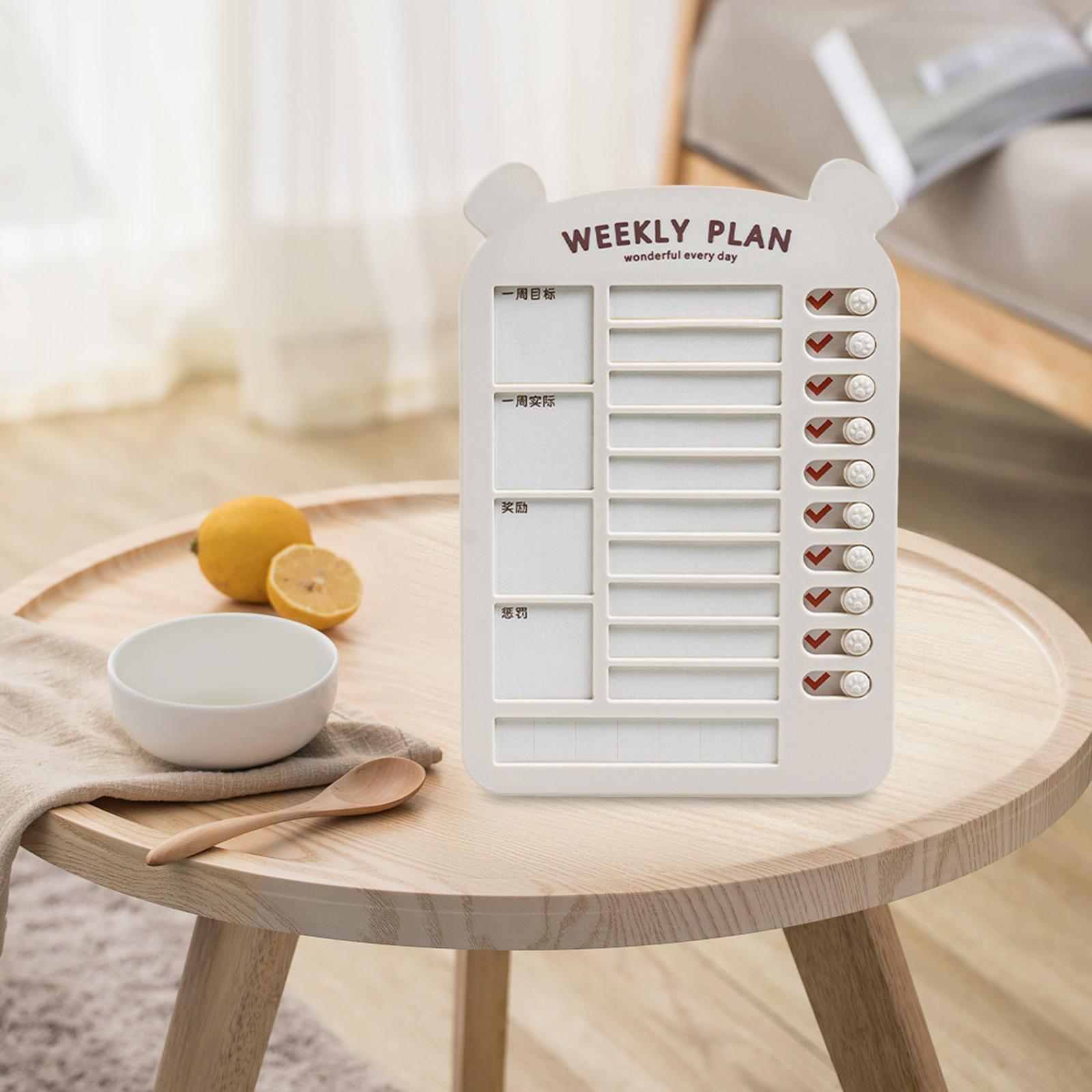 List Board Daily Task Planning Board Chart Memo for RV Office Home