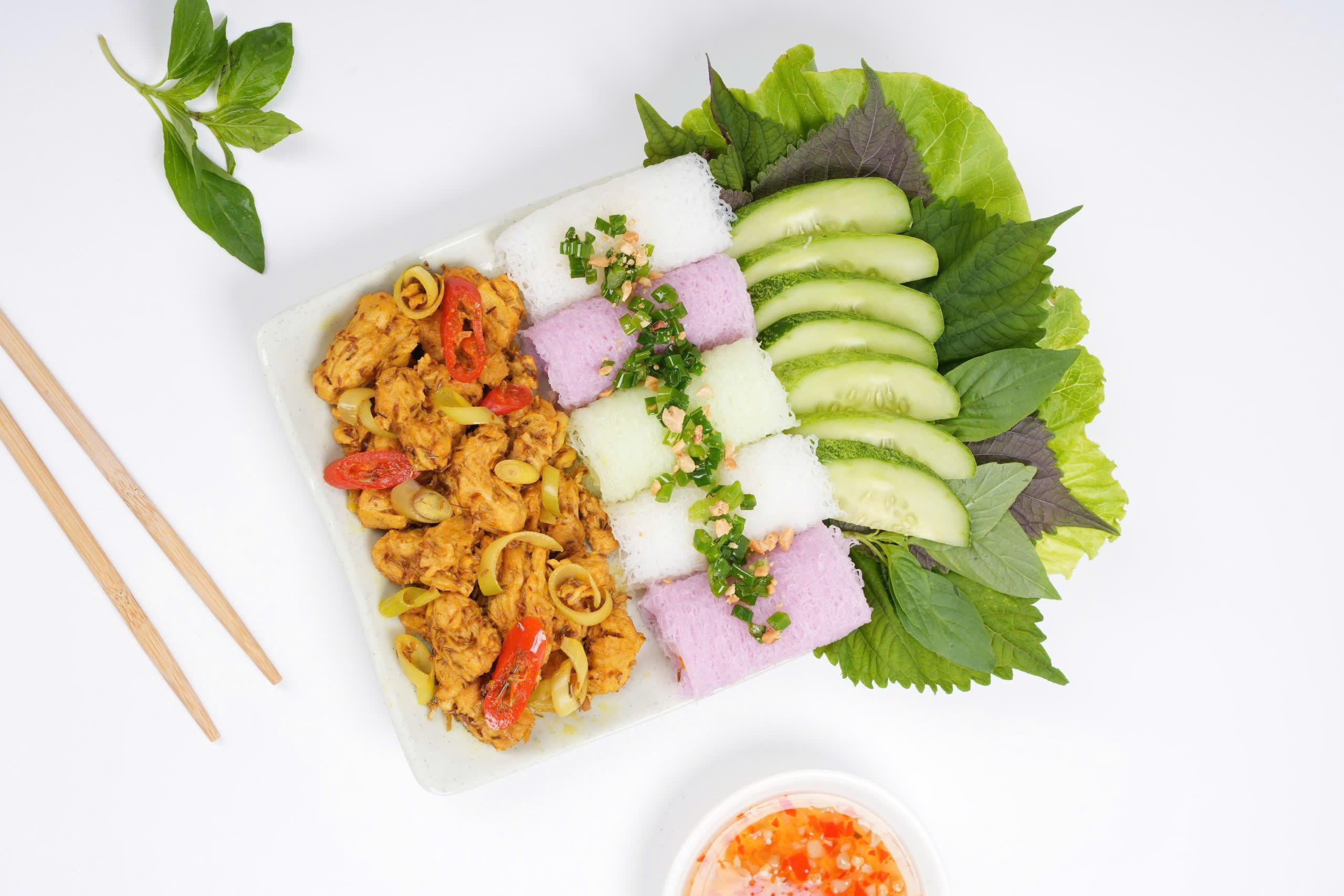 Sườn chay xào sả sớt thơm ngon đậm vị 100g Tâm Minh Foods