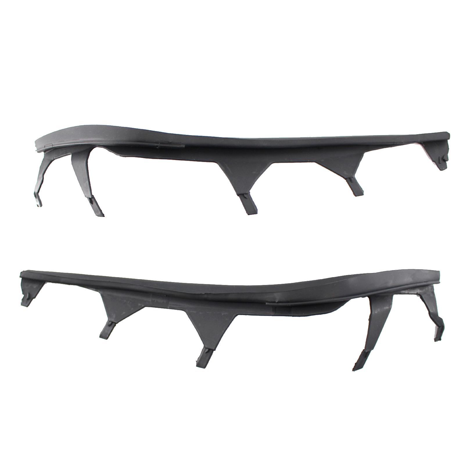 Left & Right One Pair Upper Headlight Cover Strips Replacement for BMW 3 Series E46 02-05