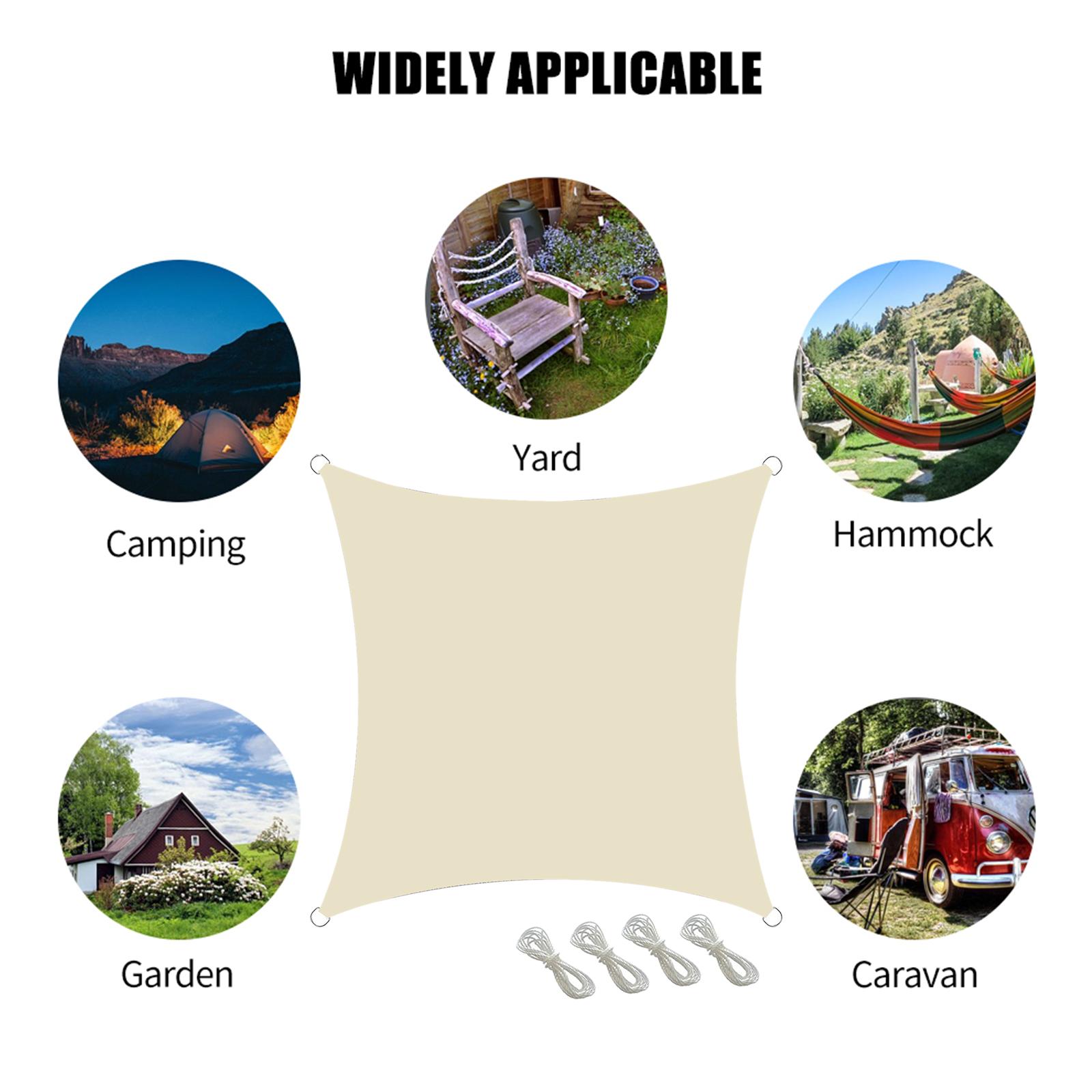 Tấm bạt lều canopy cho sân vườn, cắm trại, chống nắng, cung cấp bóng râm, thoáng khí