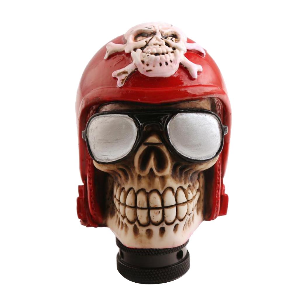 Manual Car Truck Cool Skull Head Gear Stick Shift Lever Shifter Handle Knob Stylish and Cool Design