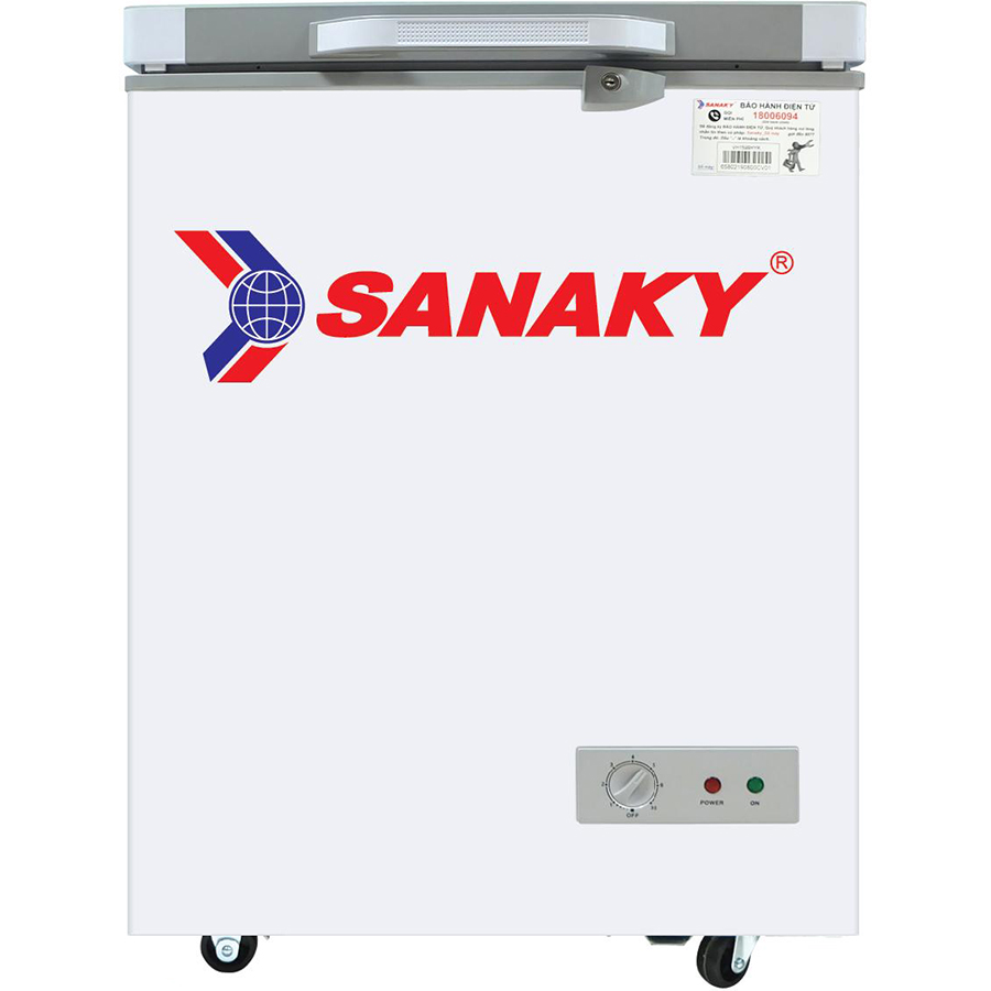 Tủ Đông Kính Cường Lực Sanaky VH-1599HYK (100L) - Xám - Hàng Chính Hãng - Chỉ Giao tại HN