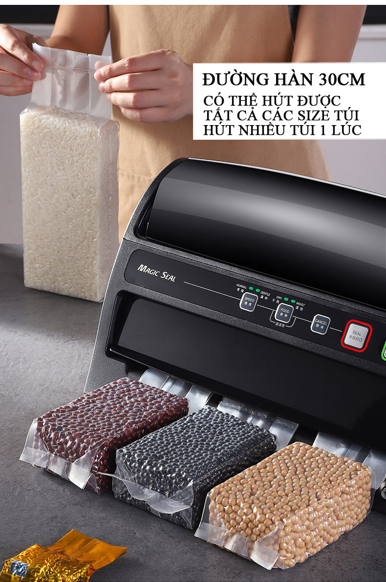 Máy hút chân không thực phẩm hàng nhập khẩu cao cấp Magic