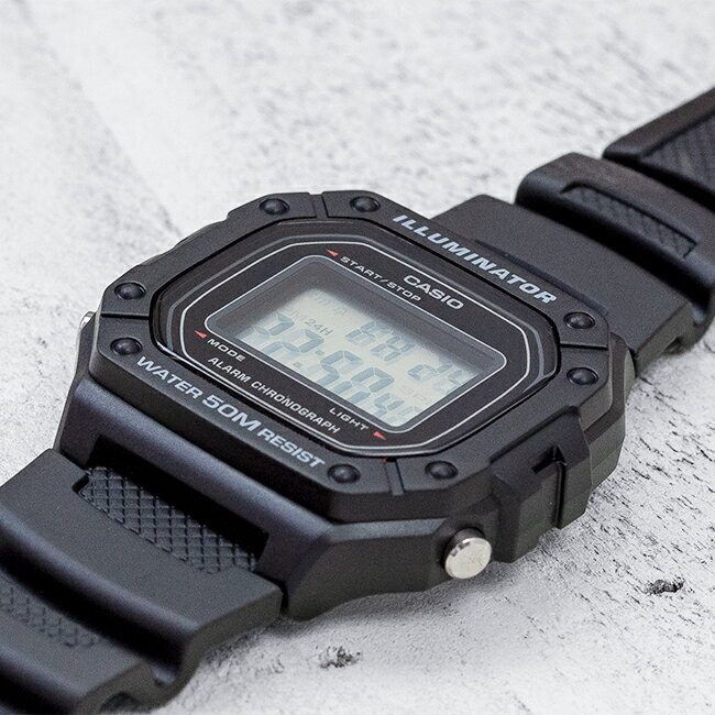 Đồng Hồ Nam Dây Nhựa Casio Standard W-218H-1A Chính Hãng - W-218H-1AVDF