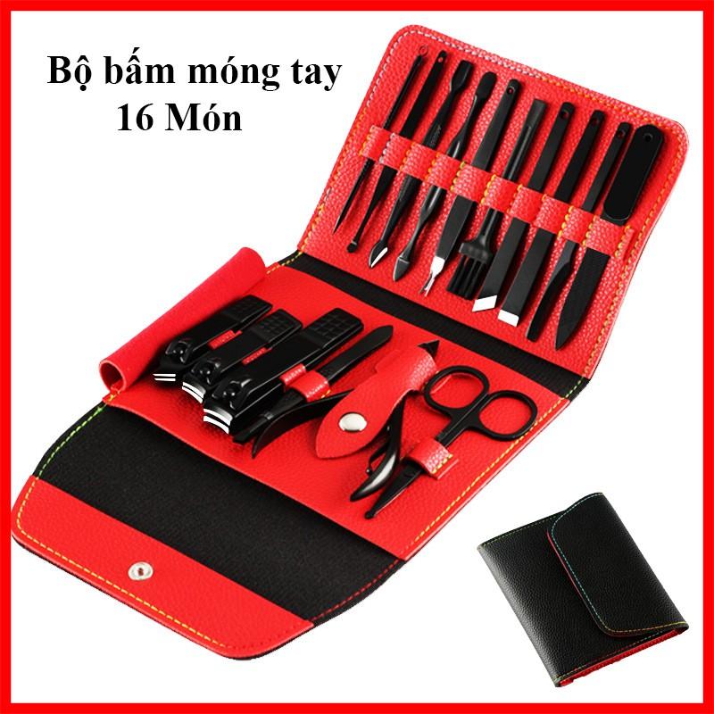 Bộ Bấm Móng Tay, Bộ Làm Móng 16 Món Đa Năng, Bấm Dũa Móng Tay 3DM Nail Care Cao Cấp Nhiều Dụng Cụ Tiện Lợi