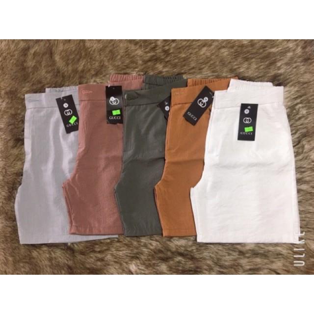 Quần Sóc Đũi Khuy Cao Cấp  chất vải Đũi Xước Hàn cao cấp full màu