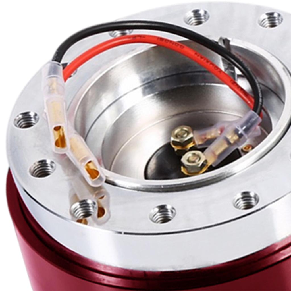 Universal Steering Wheel Hub Adapter Metal Replacement Parts Accessories Red
