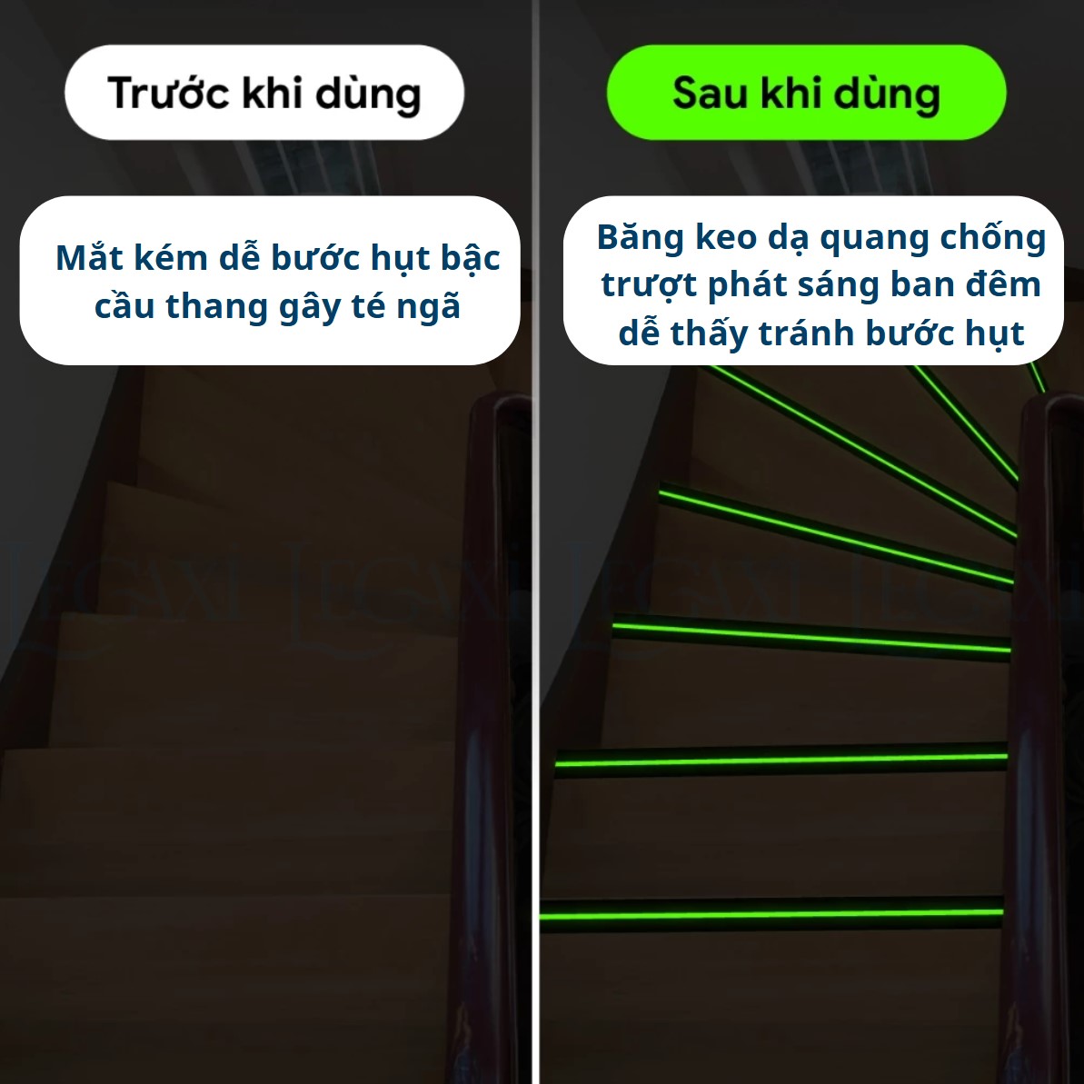 Băng Keo Nhám Dạ Quang Chống Trượt Cầu Thang Bật Thèm Bật Tam Cấp 5cmx5Mét TránhTé Ngã Cho Người Lớn