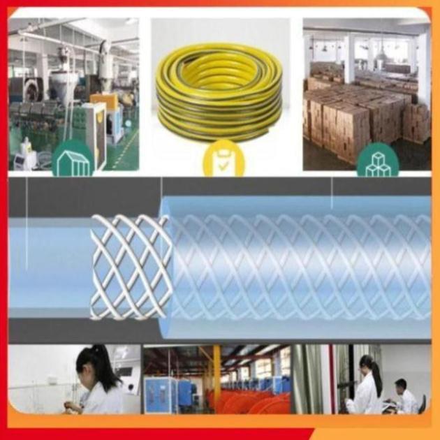 Bộ dây tăng áp 3 lần vòi xịt nước rửa xe, tưới cây loại 15m 206843