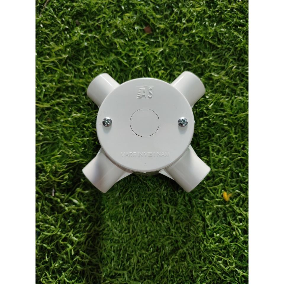 Hộp nối dây điện box tròn chia ngã phi 20.