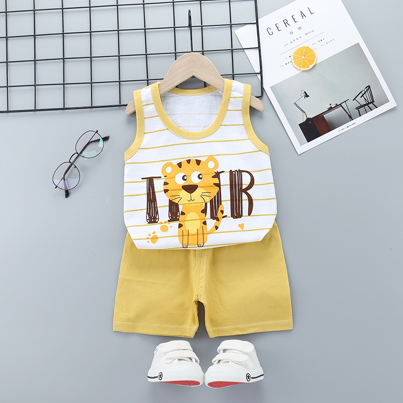 Quần áo bé trai Easy Baby từ 7-16kg, đồ bộ cho bé chất vải cotton thoáng mát thấm hút tốt