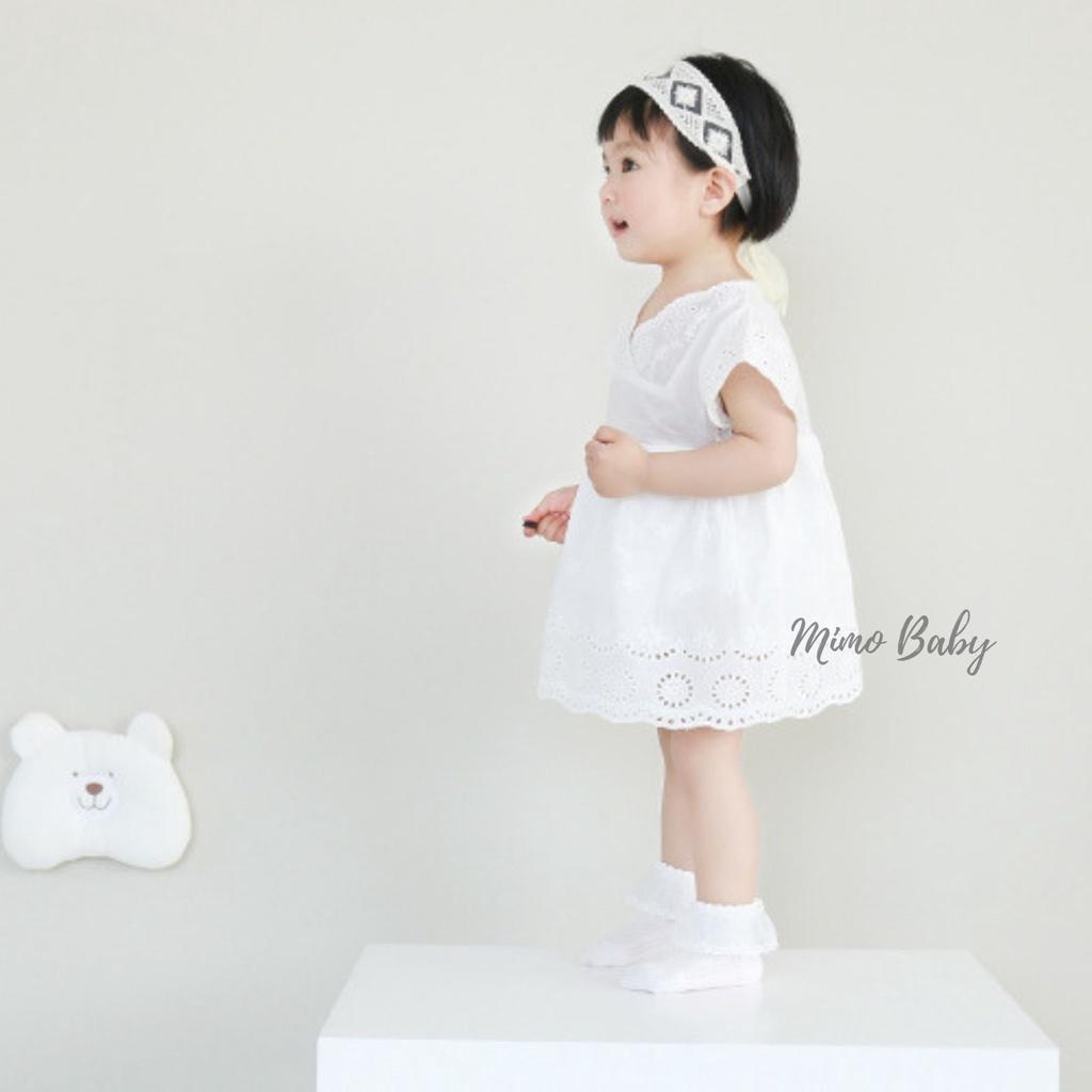 Tất vớ lưới cổ bèo xinh xắn tiểu thư cho bé gái Mimo baby T20