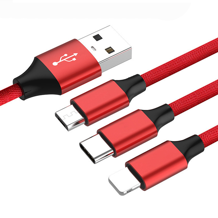 Cáp sạc đa năng 3 đầu siêu tiện lợi