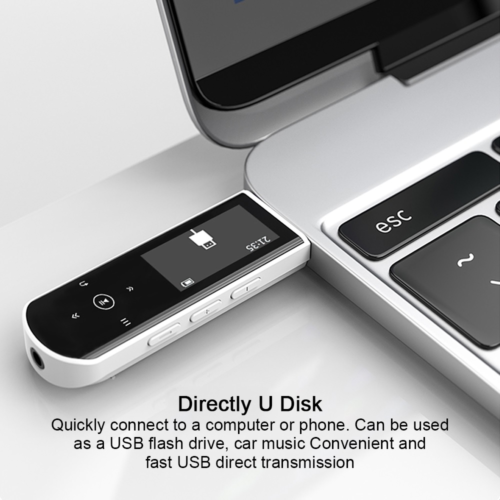 Máy Nghe Nhạc MP3 Kỹ Thuật Số Di Động Tích Hợp USB Màn Hình LCD Hỗ Trợ FM / Thẻ Nhớ TF Vỏ Kim Loại RUIZU X69 - Hàng Nhập Khẩu