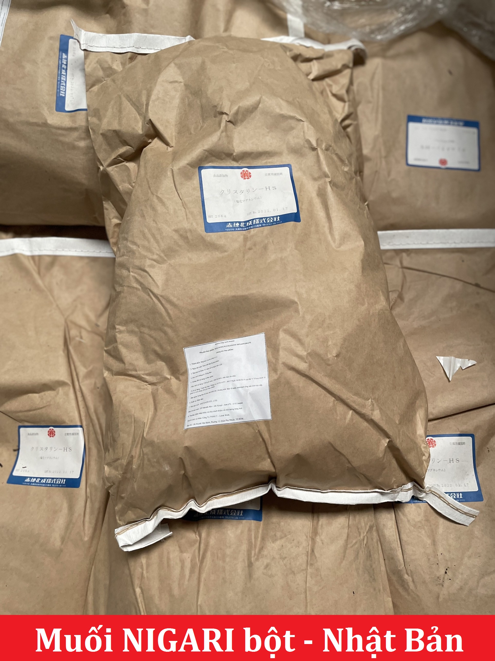 1kg Muối Nigari Nhật Bản tạo đông đậu hũ đậu phụ (chiết từ bao 20kg)