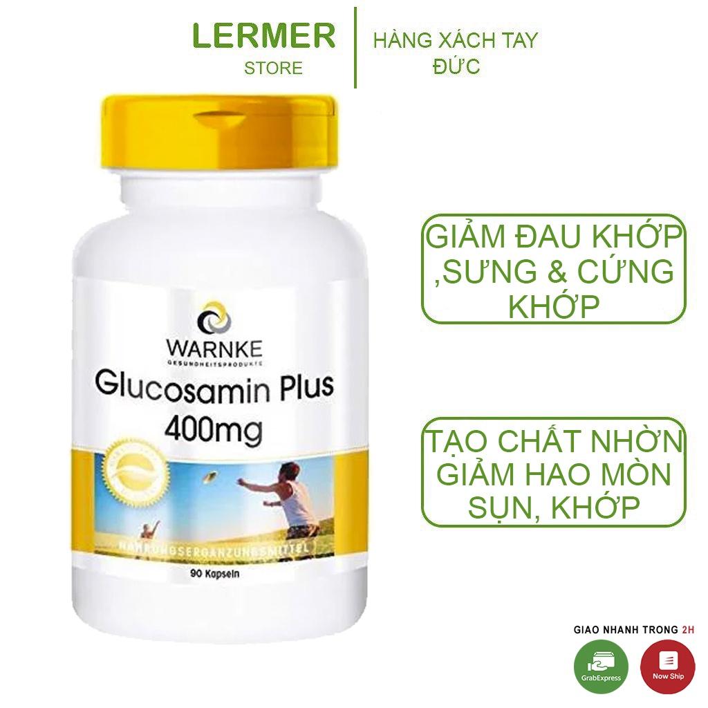 Viên Uống Bổ Xương Khớp Warnke Glucosamin Plus 400mg, Giúp Giảm Đau Xương Khớp, Hỗ Trợ Thoái Hóa, Nhập Đức, 90 Viên