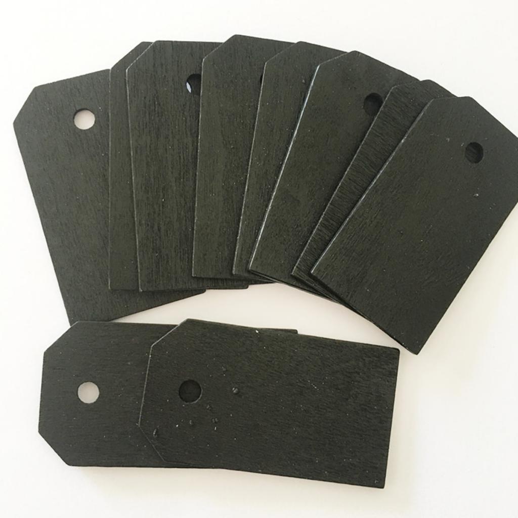 50 Pieces Blank Memo Board, Wooden Board for Chalk Lettering, Kitchen Board Chalk Board