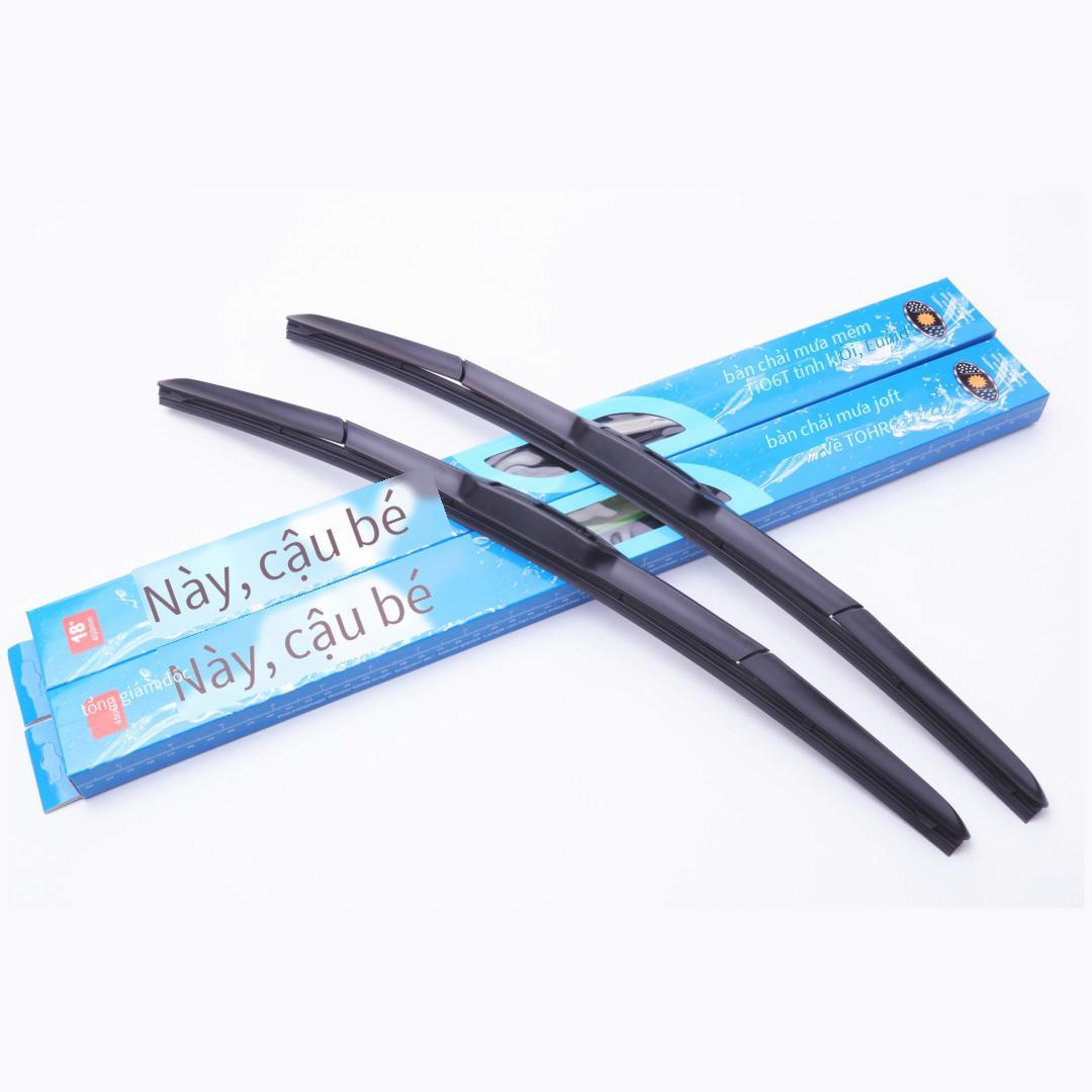 Cần gạt nước ba phần đa chức năng phong cách mới nhất 8+1 cần gạt nước ô tô giao diện phổ thông gạt nước đa năng ba phần không xương