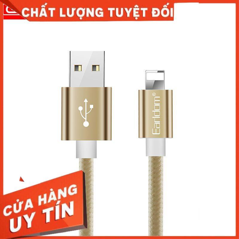 CÁP IP CÁP DÙ 3M EARLDOM EC011I SIÊU RẺ, SIÊU BỀN,  HỖ TRỢ SẠC NHANH  HÀNG CHÍNH HÃNG