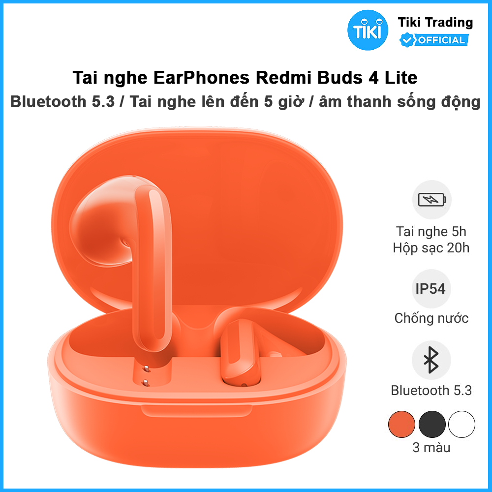 Tai Nghe EarPhones True-Wireless Redmi Buds 4 Lite - Hàng Chính Hãng