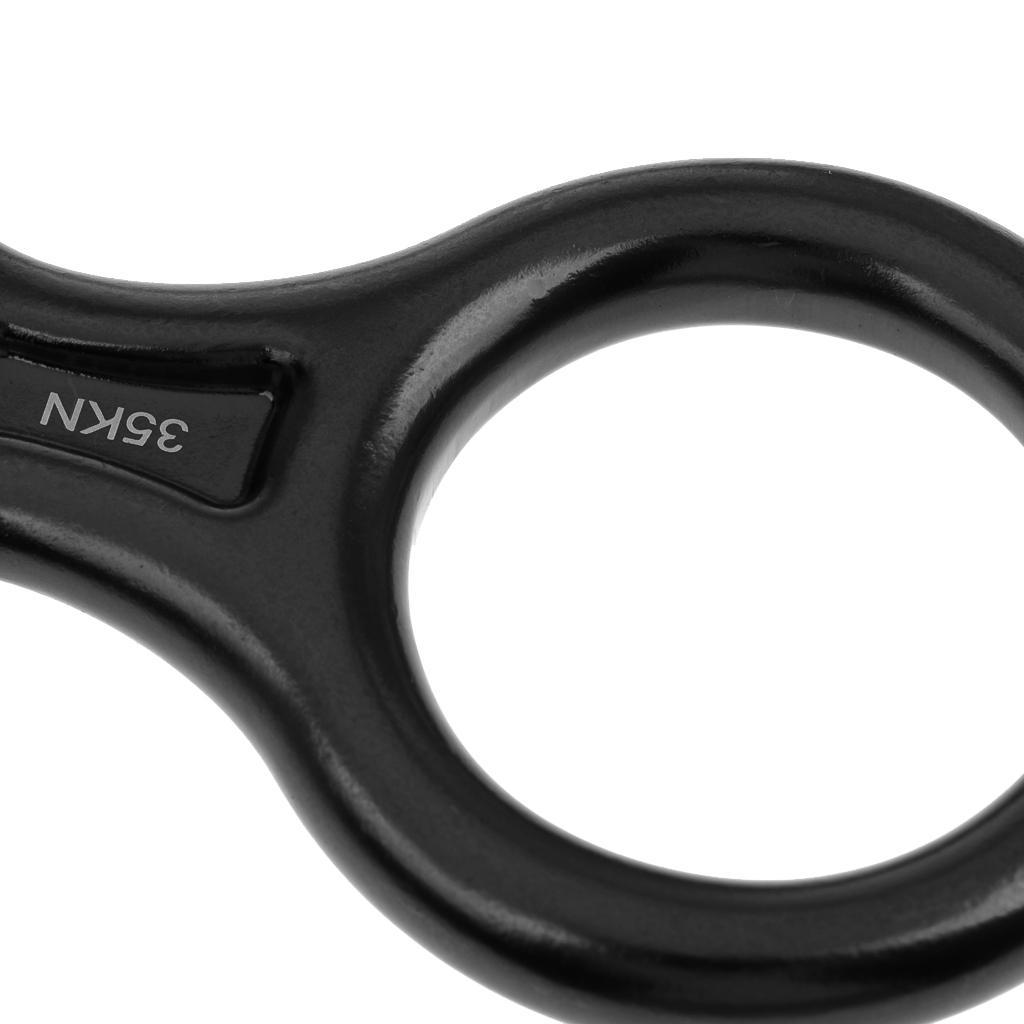 4 Pcs Figure 8 Shape Rock Climbing Rappel Abseil Rope Rescue Descender Belay Device 35KN